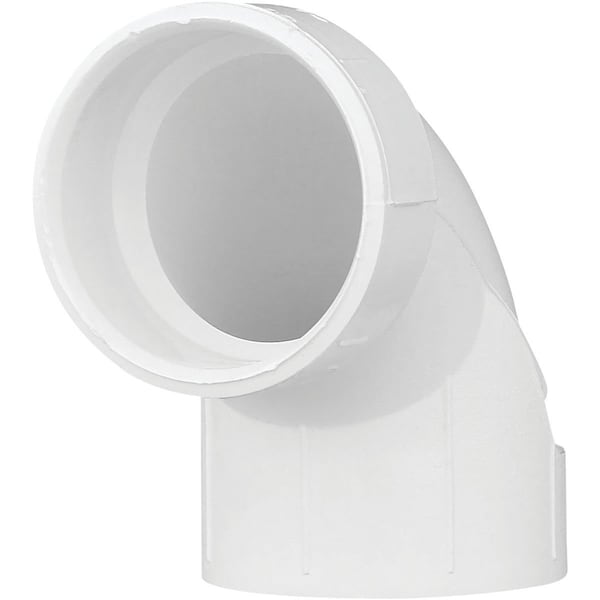 Charlotte Pipe And Foundry 1-1/2 In. Schedule 40 90 Deg. Sanitary DWV PVC Elbow 1/4 Bend PVC 00300 0800HA - main